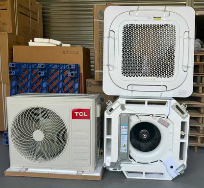 TCL Cassette Air Conditioner 36000Btu 48000Btu Commercial Air Conditioning 380V 50Hz 4HP 5HP High Efficiency Inverter A/C