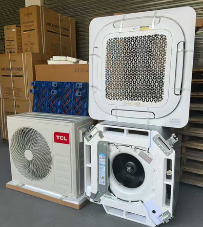 TCL Cassette Air Conditioner 36000Btu 48000Btu Commercial Air Conditioning 380V 50Hz 4HP 5HP High Efficiency Inverter A/C