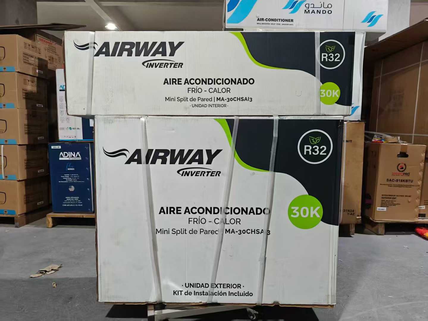 30000Btu R32 Inverter Split Air Conditioner Wall Mounted Air Conditioning High Efficiency Heat Pump A/C