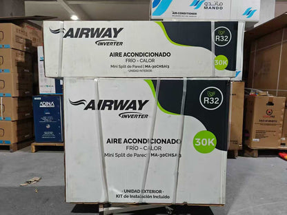 30000Btu R32 Inverter Split Air Conditioner Wall Mounted Air Conditioning High Efficiency Heat Pump A/C